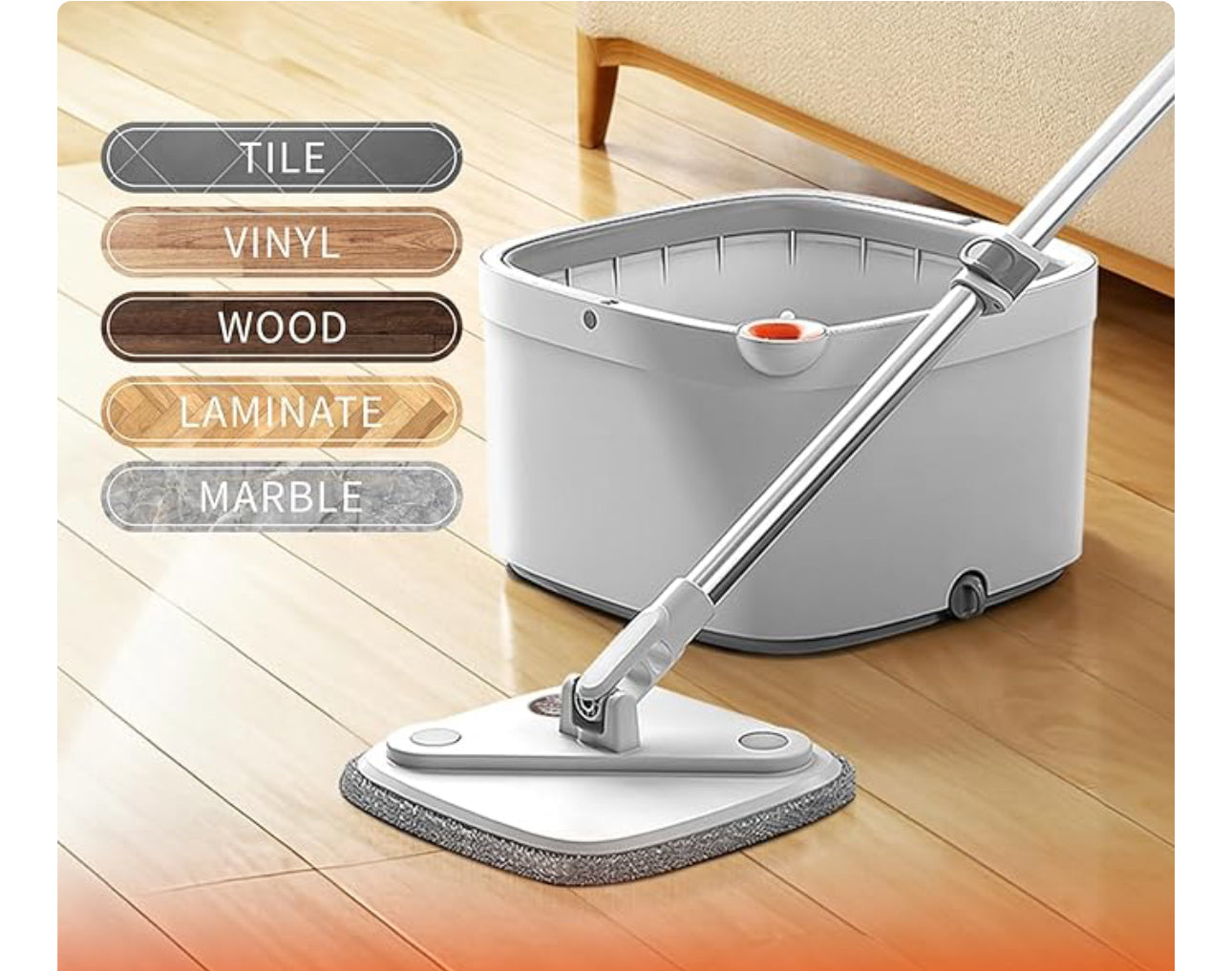 Spin Mop and Bucket